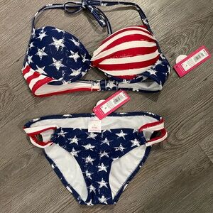 Target Patriotic Stars and Stripes Bikini, NWT